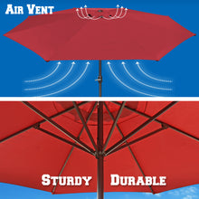 Load image into Gallery viewer, STRONG CAMEL Multi-color 13ft 8 Ribs Round Patio Sunshade Umbrella Outdoor Garden
