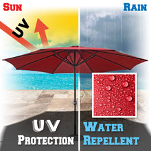 Load image into Gallery viewer, STRONG CAMEL Multi-color 13ft 8 Ribs Round Patio Sunshade Umbrella Outdoor Garden