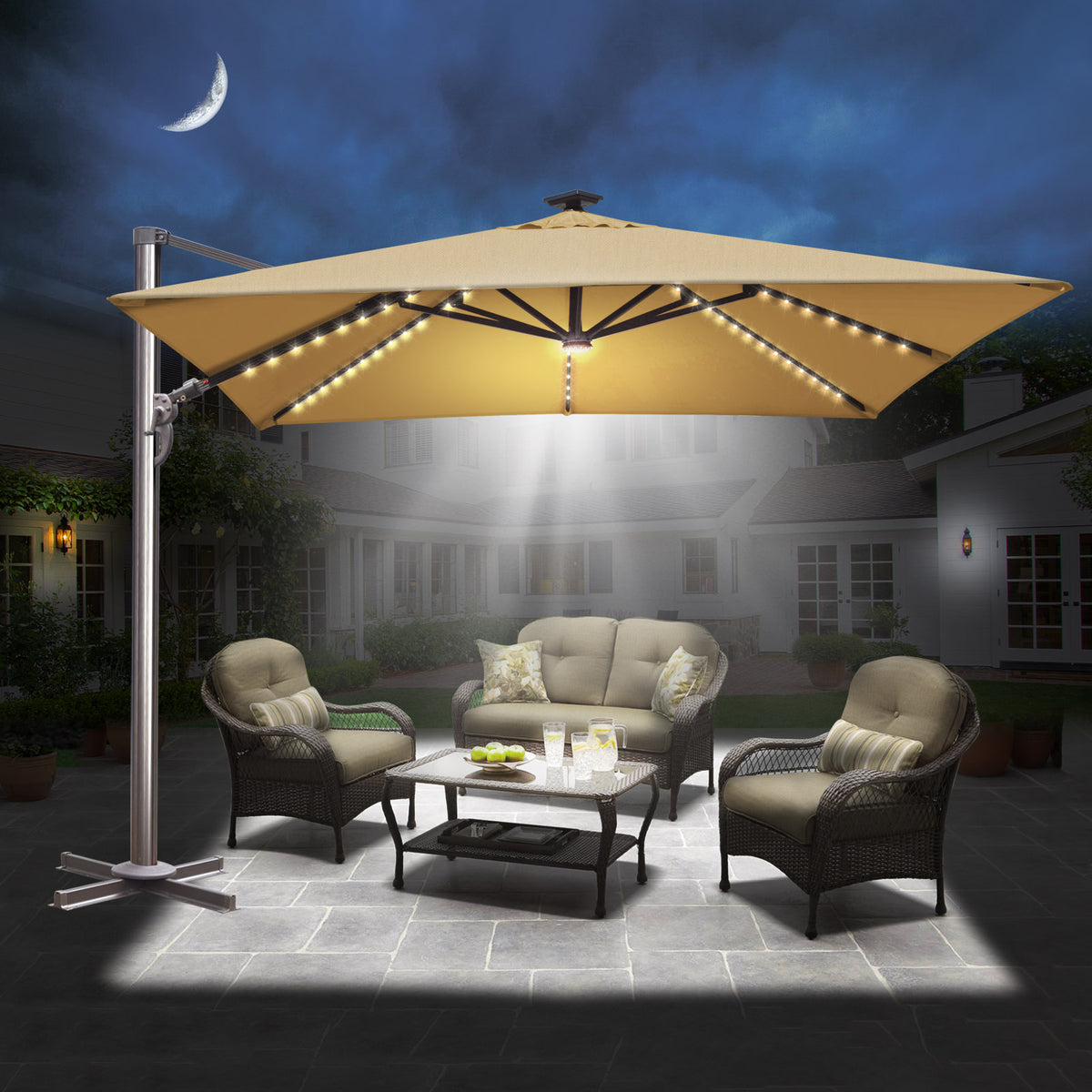 9 black patio umbrella 9' Dome Black Outdoor Patio Umbrella + Reviews
