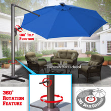 Load image into Gallery viewer, STRONG CAMEL 11.5ft Cantilever Big Roma Hanging Offset Solar Umbrella  with UV+ Waterproof(ONLY LOCAL PICK UP)