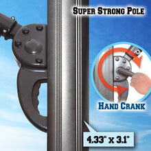 Load image into Gallery viewer, STRONG CAMEL 11.5ft Cantilever Big Roma Hanging Offset Solar Umbrella  with UV+ Waterproof(ONLY LOCAL PICK UP)