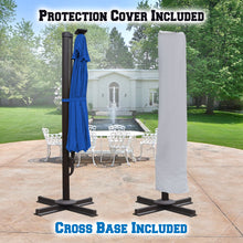 Load image into Gallery viewer, STRONG CAMEL 11.5ft Cantilever Big Roma Hanging Offset Solar Umbrella  with UV+ Waterproof(ONLY LOCAL PICK UP)