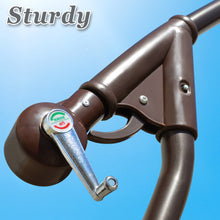 Load image into Gallery viewer, STRONG CAMEL 6.5'x10' 80 LED Patio Battery Hanging Sunshade Umbrella  Canopy Outdoor