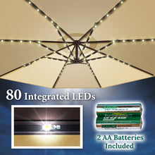 Load image into Gallery viewer, STRONG CAMEL 10' Battery Cantilever LED Light Offset Patio Hanging Umbrella