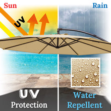 Load image into Gallery viewer, STRONG CAMEL 10' Battery Cantilever LED Light Offset Patio Hanging Umbrella