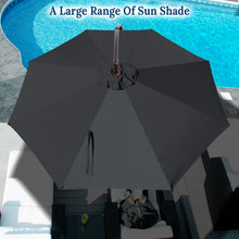 Load image into Gallery viewer, STRONG CAMEL 10' Battery Cantilever LED Light Offset Patio Hanging Umbrella