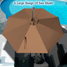 Load image into Gallery viewer, STRONG CAMEL 10' Battery Cantilever LED Light Offset Patio Hanging Umbrella