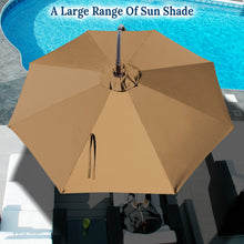 Load image into Gallery viewer, STRONG CAMEL 10' Battery Cantilever LED Light Offset Patio Hanging Umbrella