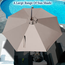 Load image into Gallery viewer, STRONG CAMEL 10' Battery Cantilever LED Light Offset Patio Hanging Umbrella