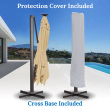Load image into Gallery viewer, STRONG CAMEL 10' x 10' Anti-wind Cantilever Big Roma Solar LED Patio Umbrella Offset Waterproof