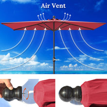 Load image into Gallery viewer, STRONG CAMEL 7.5 FTx3.9 FT LED lights Patio Battery Power Half Umbrella for Garden Outdoor