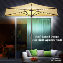 Load image into Gallery viewer, STRONG CAMEL 9 FT LED lights Patio Battery Power Half Umbrella for Outdoor Garden