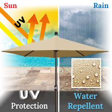 Load image into Gallery viewer, STRONG CAMEL 9 FT LED lights Patio Battery Power Half Umbrella for Outdoor Garden
