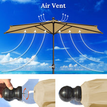 Load image into Gallery viewer, STRONG CAMEL 9 FT LED lights Patio Battery Power Half Umbrella for Outdoor Garden