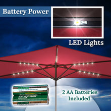 Load image into Gallery viewer, STRONG CAMEL 10 FT Patio Battery Power All Balcony Half Umbrella for Garden Outdoor