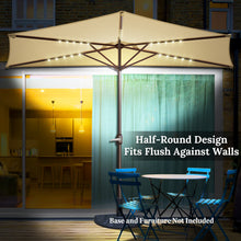 Load image into Gallery viewer, STRONG CAMEL 10 FT Patio Battery Power All Balcony Half Umbrella for Garden Outdoor