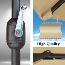 Load image into Gallery viewer, STRONG CAMEL 10 FT Patio Battery Power All Balcony Half Umbrella for Garden Outdoor