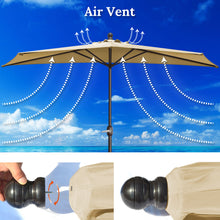 Load image into Gallery viewer, STRONG CAMEL 10 FT Patio Battery Power All Balcony Half Umbrella for Garden Outdoor