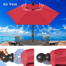 Load image into Gallery viewer, STRONG CAMEL 6/7/8/9' LED Lighted Battery Patio Umbrella Tilt Sunshade for Outdoor