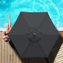 Load image into Gallery viewer, STRONG CAMEL 6/7/8/9' LED Lighted Battery Patio Umbrella Tilt Sunshade for Outdoor