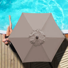 Load image into Gallery viewer, STRONG CAMEL 6/7/8/9' LED Lighted Battery Patio Umbrella Tilt Sunshade for Outdoor