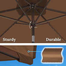 Load image into Gallery viewer, STRONG CAMEL 10x6.5ft Rectangle Tilt Sunshade Yard Patio Battery LED Lighted Umbrella