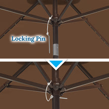 Load image into Gallery viewer, STRONG CAMEL 10x6.5ft Rectangle Tilt Sunshade Yard Patio Battery LED Lighted Umbrella