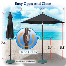 Load image into Gallery viewer, STRONG CAMEL 6/7/8/9' LED Lighted Battery Patio Umbrella Tilt Sunshade for Outdoor