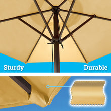 Load image into Gallery viewer, STRONG CAMEL Patio Umbrella 6.5 Ft 6 Ribs Rope Pulley for Garden Table Parasol Yard Outdoor Backyard Pool Deck Cafe Market with Air Vent