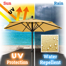 Load image into Gallery viewer, STRONG CAMEL Patio Umbrella 6.5 Ft 6 Ribs Rope Pulley for Garden Table Parasol Yard Outdoor Backyard Pool Deck Cafe Market with Air Vent