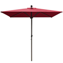 Load image into Gallery viewer, STRONG CAMEL 6.5'x 6.5' Outdoor Square Shape Umbrella Rope Pulley for Garden Table Parasol Yard Outdoor Backyard Pool Deck Cafe Market with Air Vent