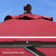 Load image into Gallery viewer, STRONG CAMEL 6.5'x 6.5' Outdoor Square Shape Umbrella Rope Pulley for Garden Table Parasol Yard Outdoor Backyard Pool Deck Cafe Market with Air Vent