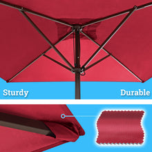 Load image into Gallery viewer, STRONG CAMEL 6.5'x 6.5' Outdoor Square Shape Umbrella Rope Pulley for Garden Table Parasol Yard Outdoor Backyard Pool Deck Cafe Market with Air Vent
