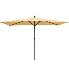 Load image into Gallery viewer, STRONG CAMEL Outdoor Rectangular Umbrella 10&#39;x 6.5&#39; Rope Pulley for Garden Table Parasol Yard Outdoor Backyard Pool Deck Cafe Market with Air Vent
