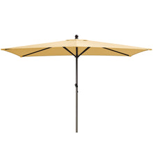 Load image into Gallery viewer, STRONG CAMEL Outdoor Rectangular Umbrella 10'x 6.5' Rope Pulley for Garden Table Parasol Yard Outdoor Backyard Pool Deck Cafe Market with Air Vent
