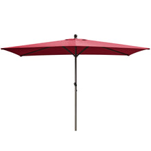 Load image into Gallery viewer, STRONG CAMEL Outdoor Rectangular Umbrella 10'x 6.5' Rope Pulley for Garden Table Parasol Yard Outdoor Backyard Pool Deck Cafe Market with Air Vent