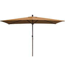 Load image into Gallery viewer, STRONG CAMEL Outdoor Rectangular Umbrella 10'x 6.5' Rope Pulley for Garden Table Parasol Yard Outdoor Backyard Pool Deck Cafe Market with Air Vent