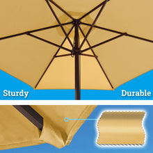 Load image into Gallery viewer, STRONG CAMEL Patio Umbrella 7.5 Ft 6 Ribs Rope Pulley for Garden Table Parasol Yard Outdoor Backyard Pool Deck Cafe Market with Air Vent