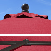 Load image into Gallery viewer, STRONG CAMEL Patio Umbrella 8 Ft 6 Ribs Rope Pulley for Garden Table Parasol Yard Outdoor Backyard Pool Deck Cafe Market with Air Vent