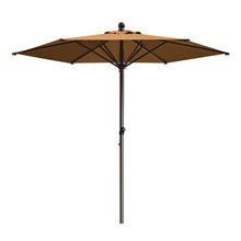 Load image into Gallery viewer, STRONG CAMEL Patio Umbrella 8 Ft 6 Ribs Rope Pulley for Garden Table Parasol Yard Outdoor Backyard Pool Deck Cafe Market with Air Vent
