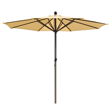 Load image into Gallery viewer, STRONG CAMEL Patio Umbrella 9 Ft 8 Ribs Rope Pulley for Garden Table Parasol Yard Outdoor Backyard Pool Deck Cafe Market with Air Vent