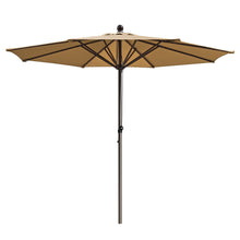 Load image into Gallery viewer, STRONG CAMEL Patio Umbrella 9 Ft 8 Ribs Rope Pulley for Garden Table Parasol Yard Outdoor Backyard Pool Deck Cafe Market with Air Vent