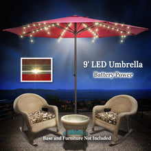 Load image into Gallery viewer, STRONG CAMEL 9ft Patio Battery Light LED Umbrella (SMAPLE)