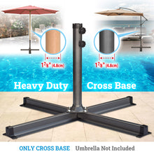 Load image into Gallery viewer, Heavy Duty Patio Umbrella Cross Brace Stand Universal for Outdoor Patio Umbrella, Dark Grey