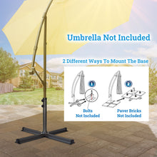 Load image into Gallery viewer, Heavy Duty Patio Umbrella Cross Brace Stand Universal for Outdoor Patio Umbrella, Dark Grey