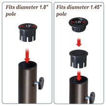 Load image into Gallery viewer, 55lbs Resin Weeled Movable Patio Umbrella Base Weighted Heavy Stand Deck