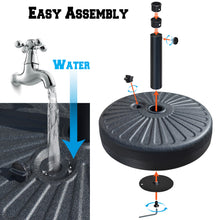 Load image into Gallery viewer, Patio Umbrella Base Sand Water Filled 20" 28L Parasol Weight Sand Base Holder