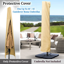 Load image into Gallery viewer, 10-15ft Patio Cantilever Roma Off-set Umbrella Protect Cover