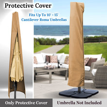 Load image into Gallery viewer, 10-15ft Patio Cantilever Roma Off-set Umbrella Protect Cover