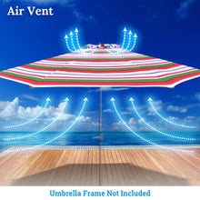 Load image into Gallery viewer, Patio Umbrella Replacement Canopy Cover for 9ft 8 Ribs Umbrella Market Table Top Sunshade Cover Outdoor